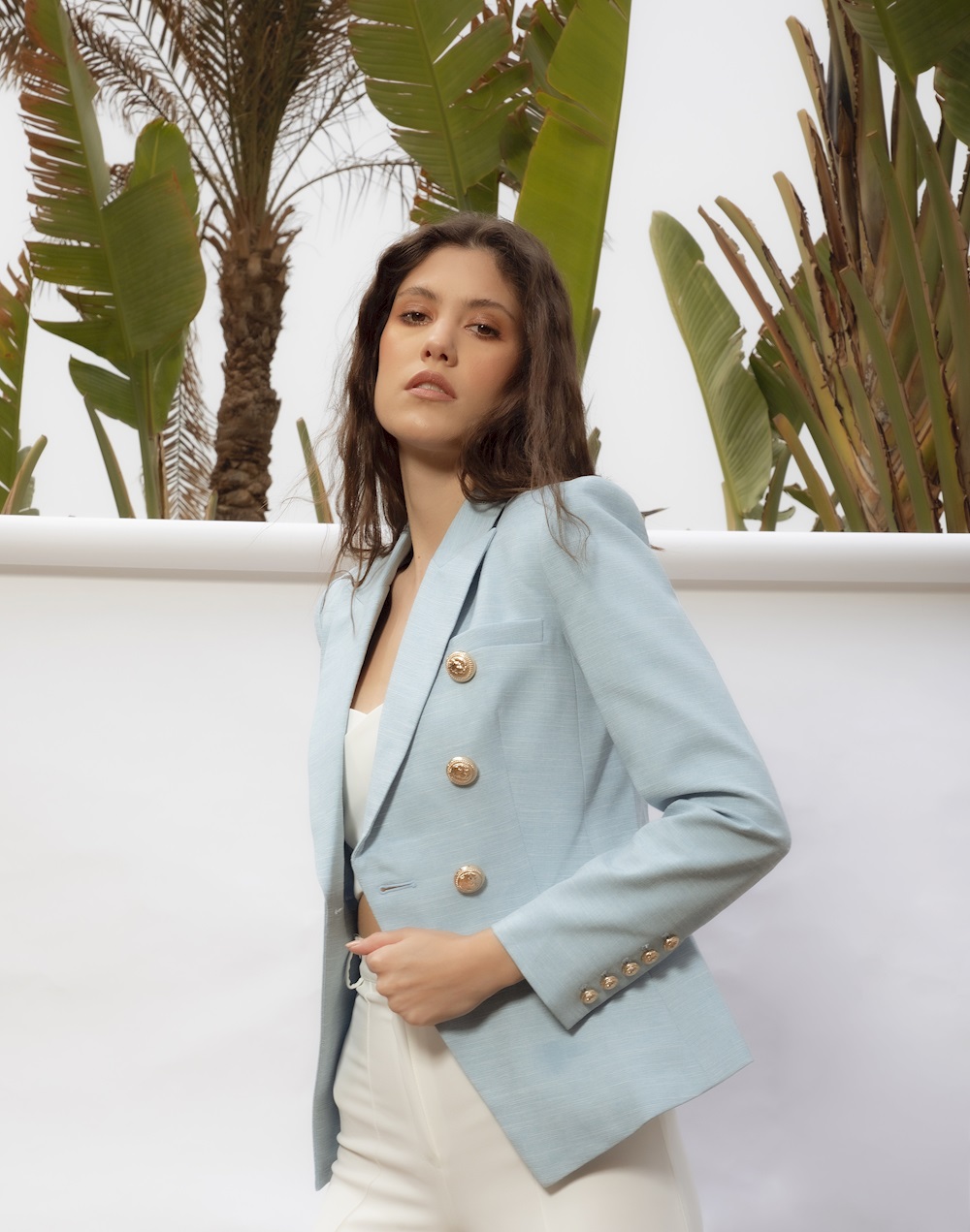 Camilla and marc store dimmer blazer dove blue