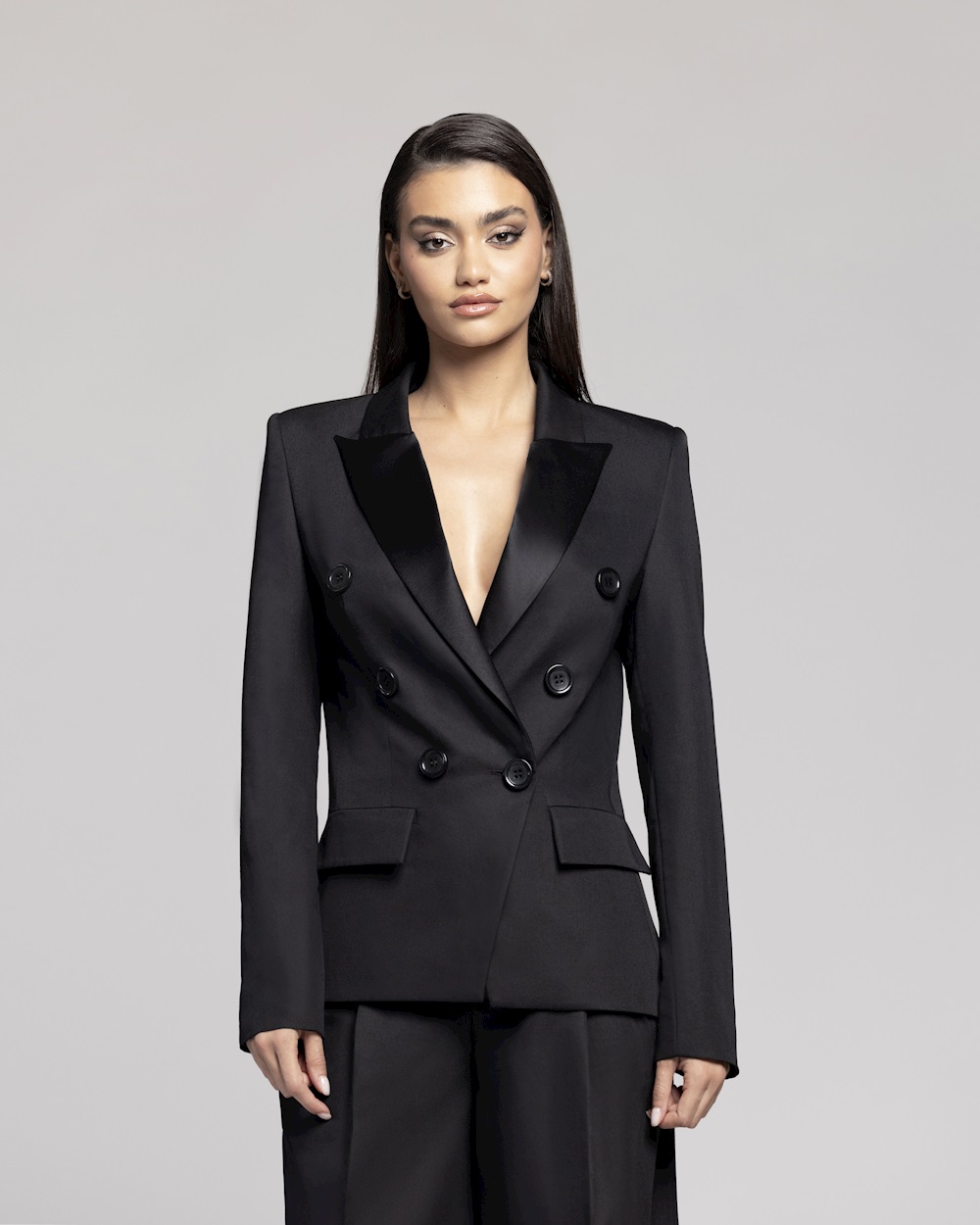 Blazer jacket in black CLO Online Store